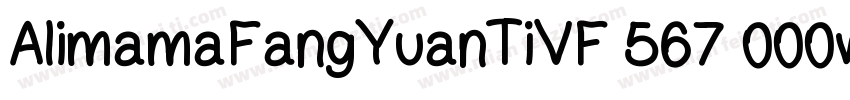 AlimamaFangYuanTiVF 567 000wght  3字体转换